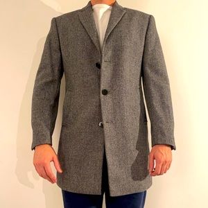 Calvin Klein Topcoat herringbone